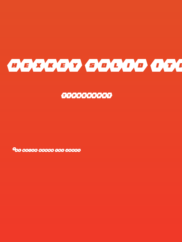 HeXkEy Solid Italic Poster