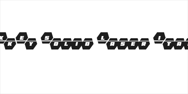 HeXkEy Solid Laser Italic Logo