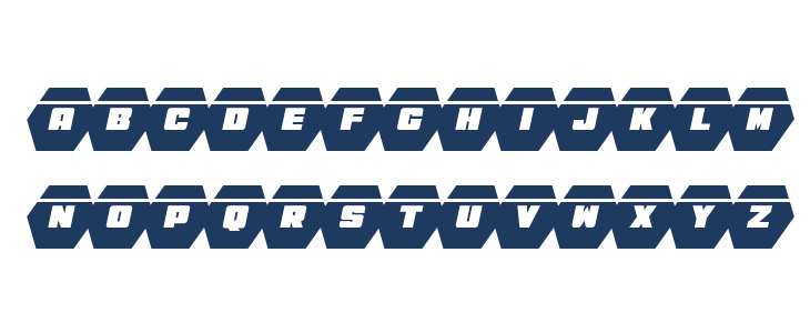 HeXkEy Solid Laser Italic Lowercase