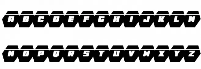 HeXkEy Solid Laser Italic خط أحرف صغيرة