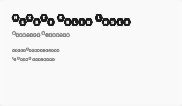 HeXkEy Solid Laser Business Card