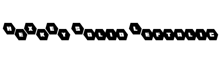 HeXkEy Solid Leftalic  Free Fonts Download
