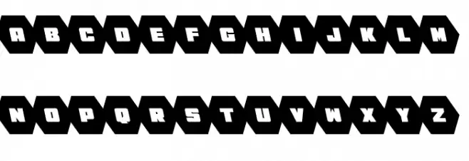 HeXkEy Solid Leftalic 字体 大写