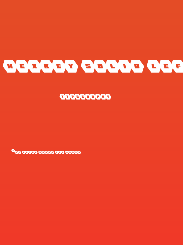 HeXkEy Solid Leftalic Poster