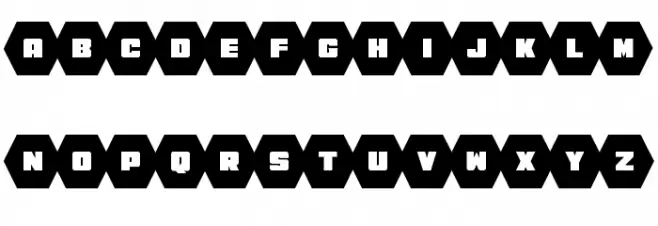 HeXkEy Solid फ़ॉन्ट अपरकेस