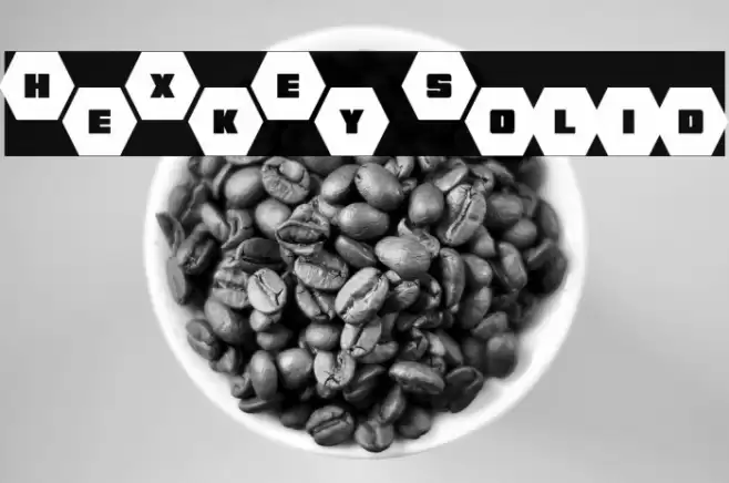 HeXkEy Solid Font examples