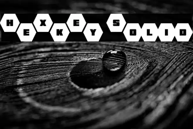 HeXkEy Solid Font examples