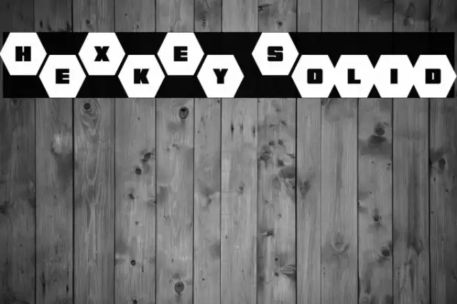 HeXkEy Solid Font examples