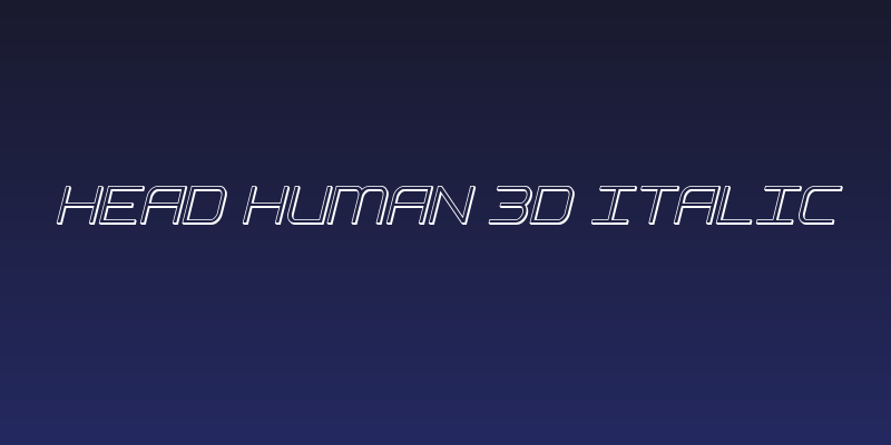 Head Human 3D Italic Social Header