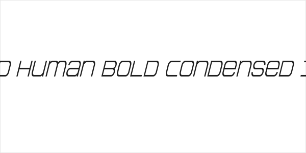 Head Human Bold Condensed Ital Logo