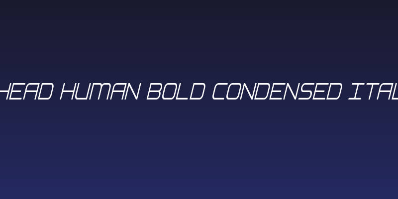 Head Human Bold Condensed Ital Social Header