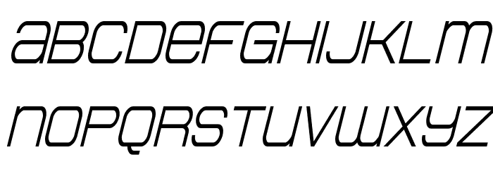 Head Human Bold Condensed Ital Font LOWERCASE