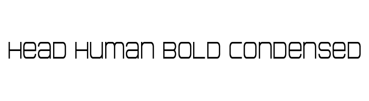 Head Human Bold Condensed  नि: शुल्क फ़ॉन्ट्स डाउनलोड