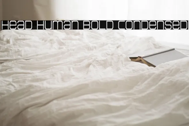 Head Human Bold Condensed Example 1
