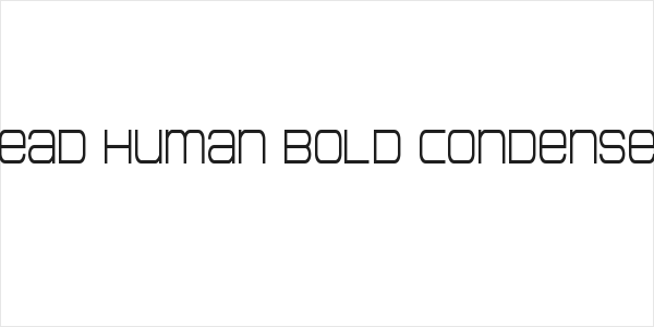 Head Human Bold Condensed Logo