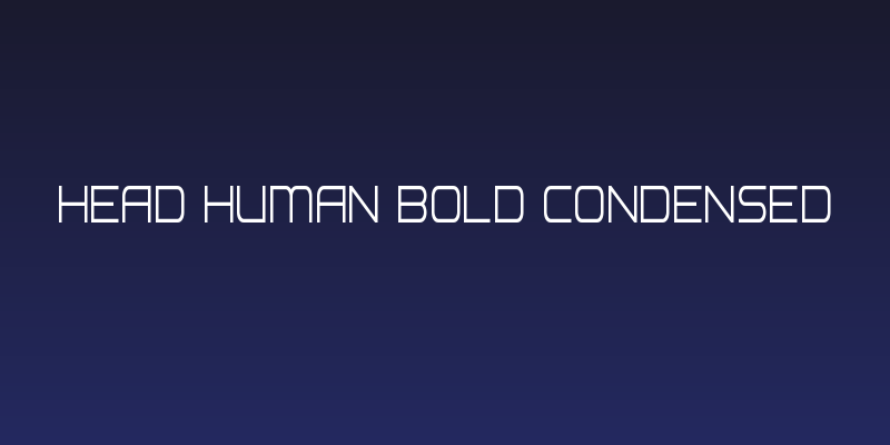 Head Human Bold Condensed Social Header