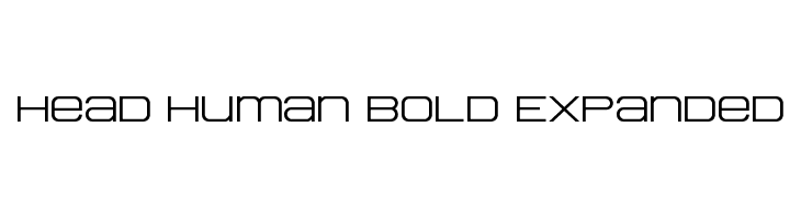 Head Human Bold Expanded  لخطوط تنزيل