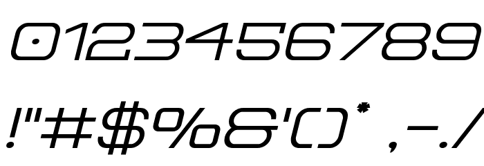 Head Human Bold ExpandedItal Font OTHER CHARS