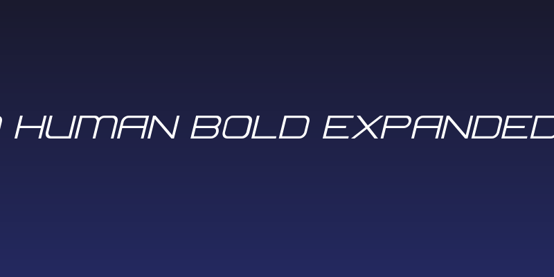Head Human Bold ExpandedItal Social Header