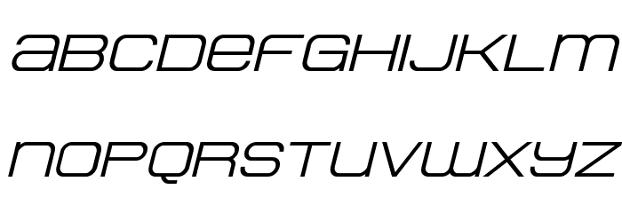 Head Human Bold ExpandedItal Font LOWERCASE