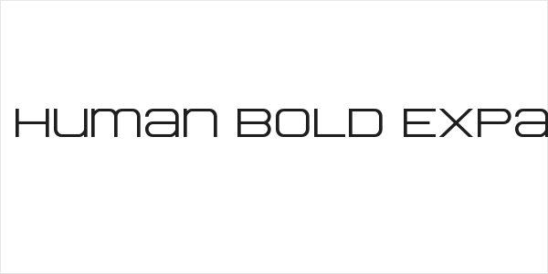 Head Human Bold Expanded Logo