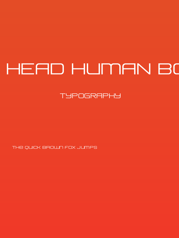 Head Human Bold Expanded Poster