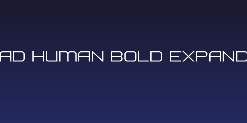 Head Human Bold Expanded Social Header