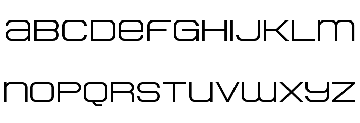 Head Human Bold Expanded Font LOWERCASE