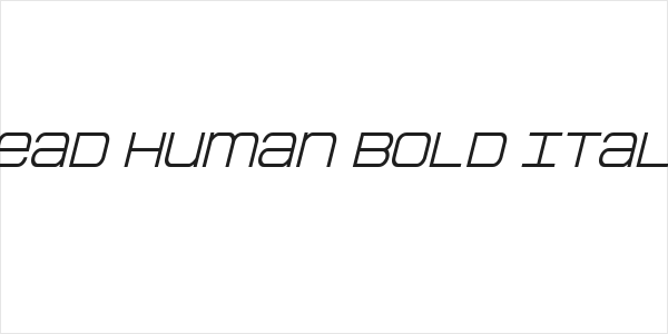 Head Human Bold Italic Logo