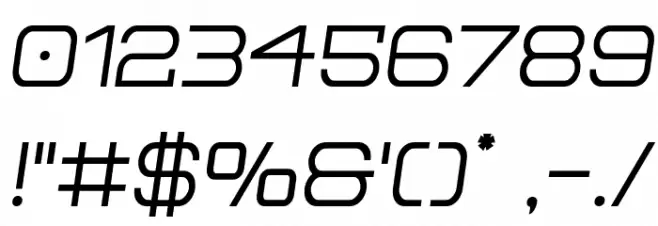 Head Human Bold Semi-Italic Font OTHER CHARS