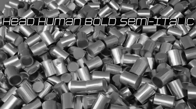 Head Human Bold Semi-Italic Font examples
