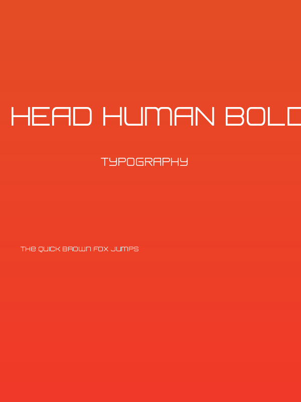 Head Human Bold Poster