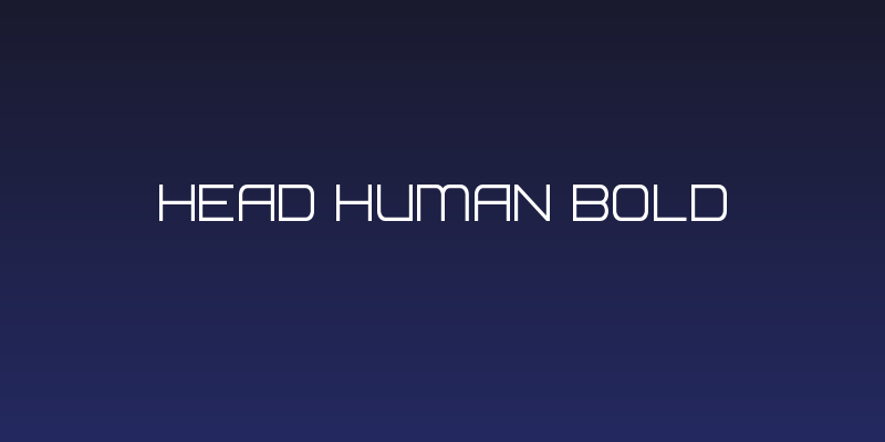 Head Human Bold Social Header
