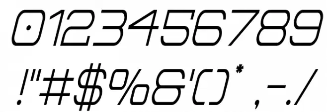 Head Human Condensed Italic Font OTHER CHARS