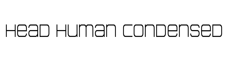 Head Human Condensed  नि: शुल्क फ़ॉन्ट्स डाउनलोड