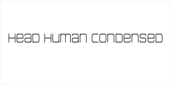 Head Human Condensed Logo