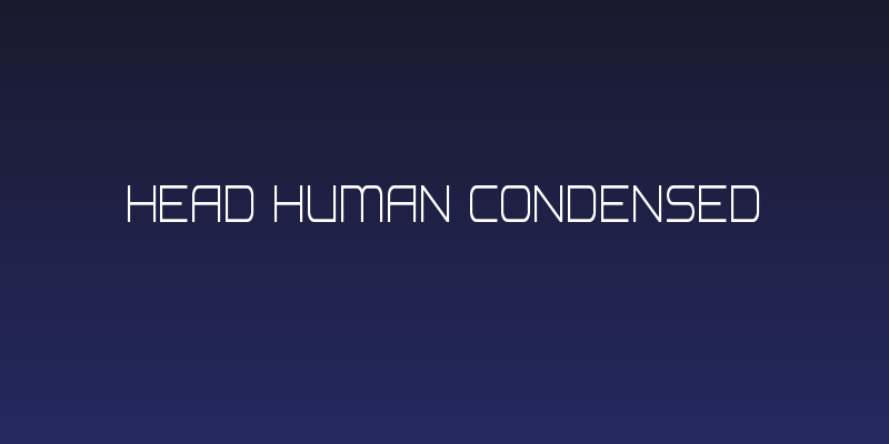 Head Human Condensed Social Header