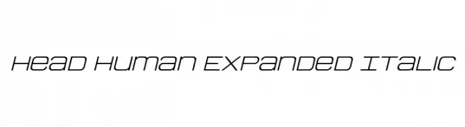 Head Human Expanded Italic  Descarca Fonturi Gratis