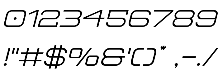 Head Human Expanded Italic Font OTHER CHARS