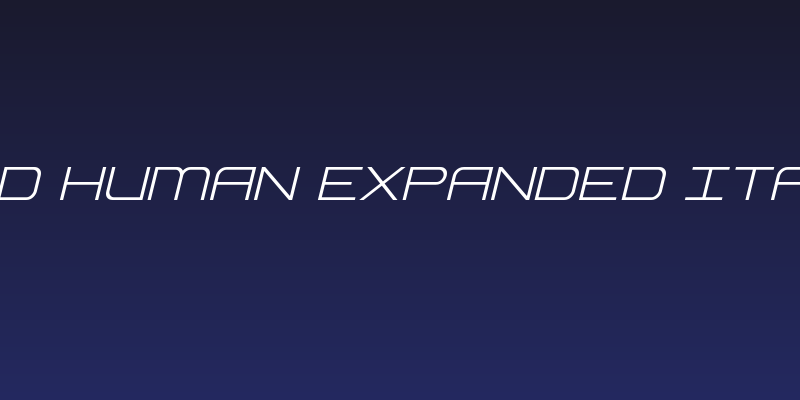 Head Human Expanded Italic Social Header