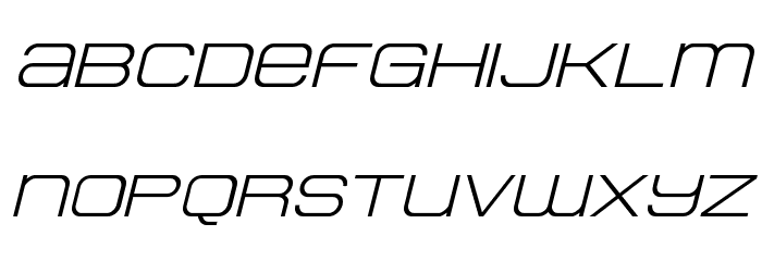 Head Human Expanded Italic Font LOWERCASE