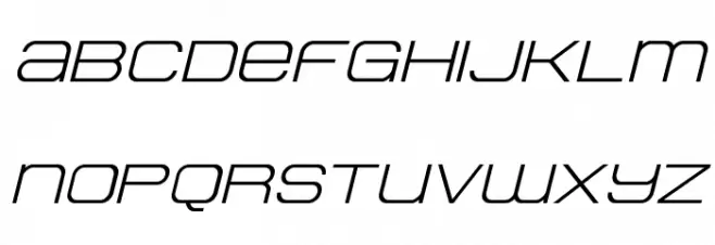 Head Human Expanded Italic Fonte MINÚSCULAS