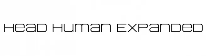 Head Human Expanded  Скачать бесплатные шрифты