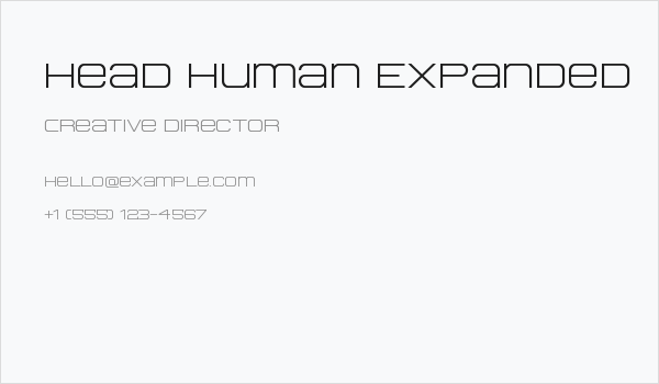 Head Human Expanded Business Card