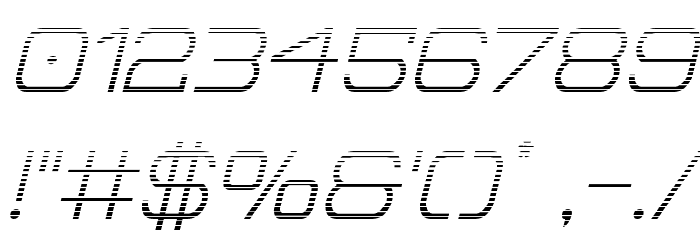 Head Human Gradient Italic Font OTHER CHARS