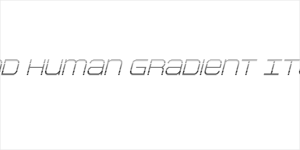 Head Human Gradient Italic Logo