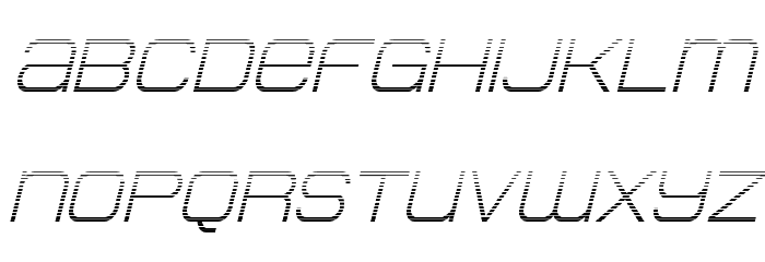Head Human Gradient Italic Font LOWERCASE