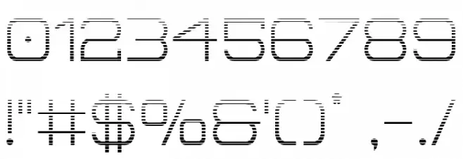 Head Human Gradient Font OTHER CHARS