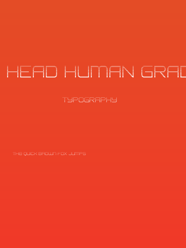 Head Human Gradient Poster