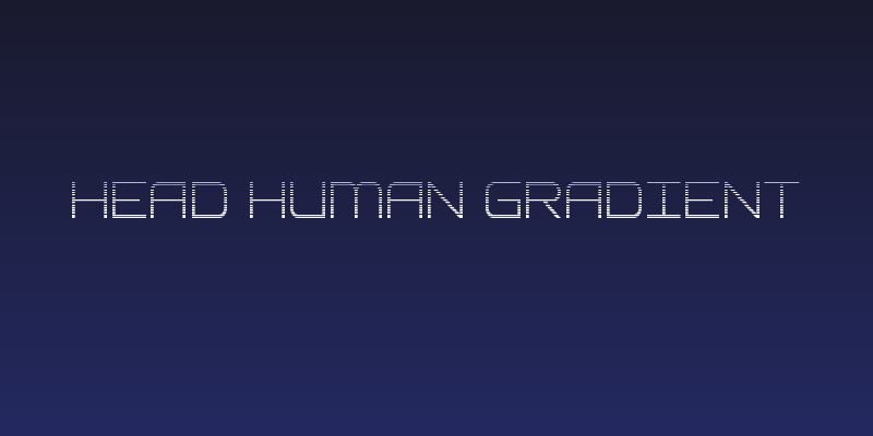 Head Human Gradient Social Header